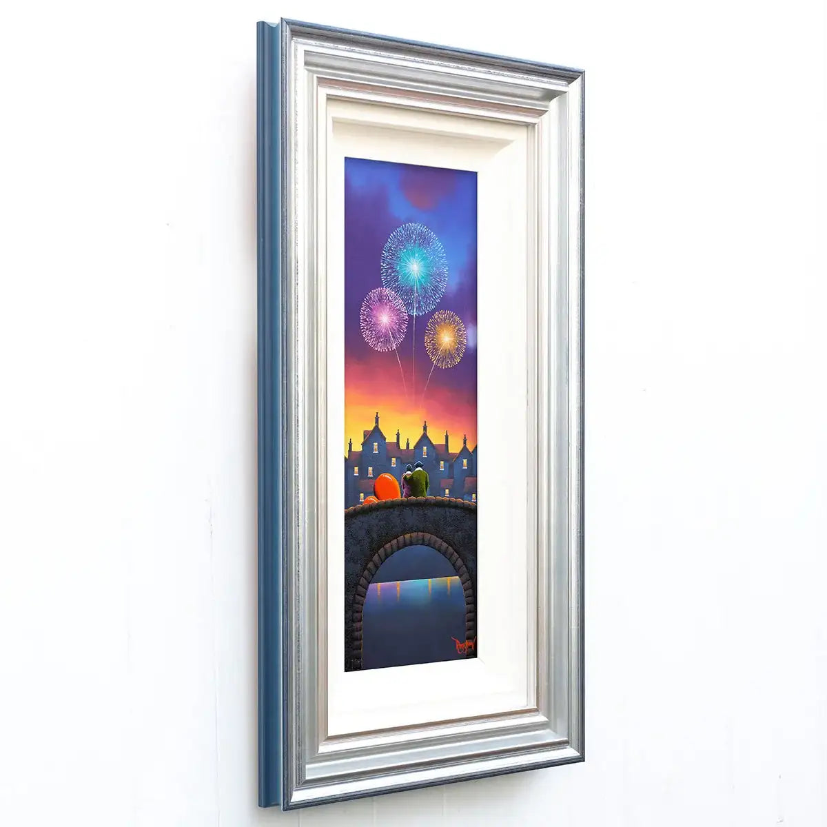 Letting Our Dreams Sparkle Like Fireworks - Original - SOLD by artist David Renshaw - Wyecliffe Galleries