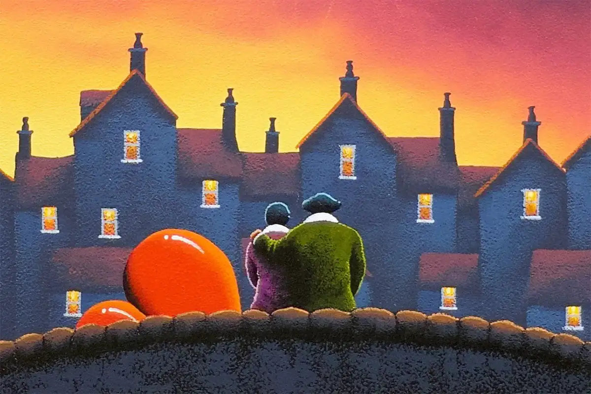 Letting Our Dreams Sparkle Like Fireworks - Original - SOLD by artist David Renshaw - Wyecliffe Galleries