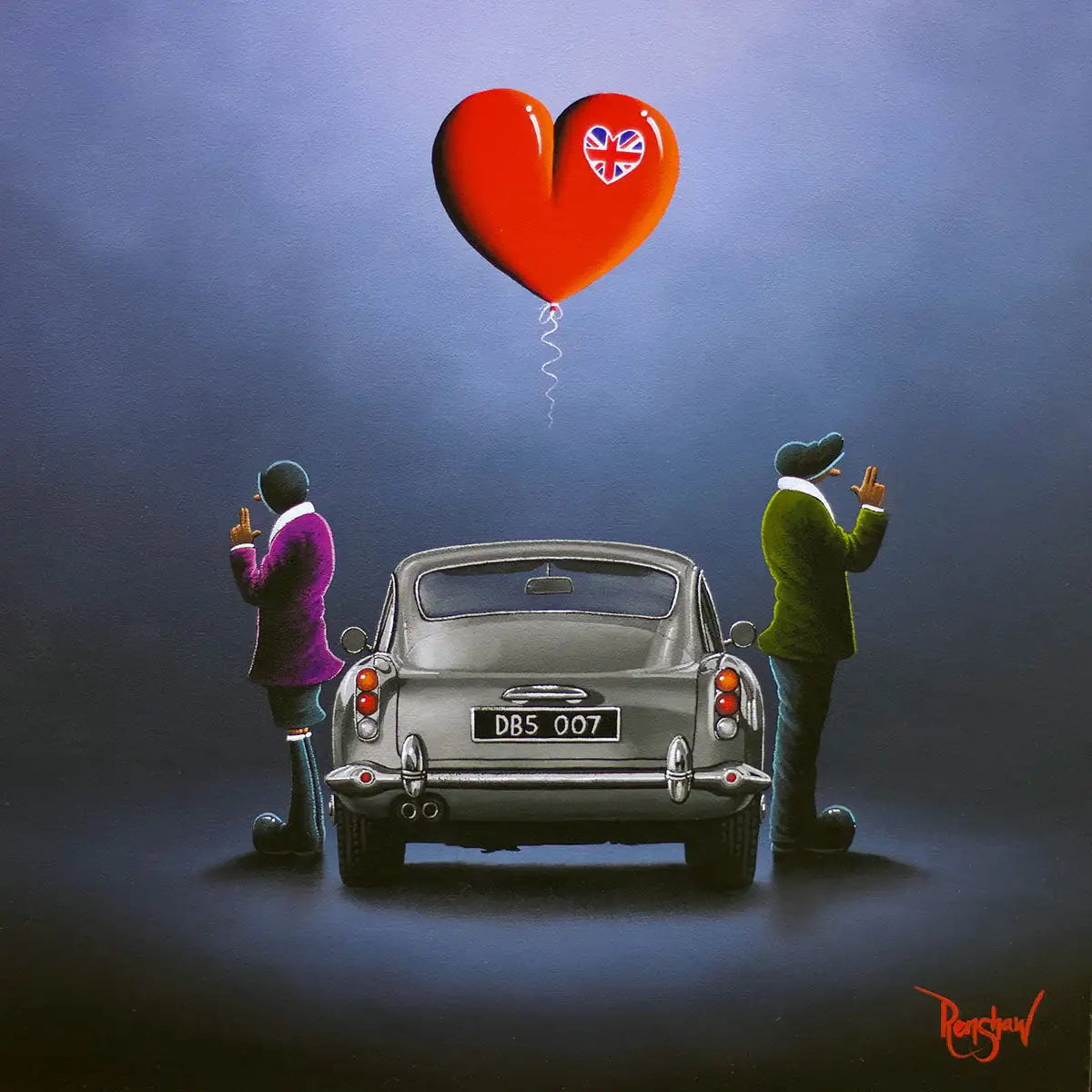 Licence To Love - Original - SOLD by artist David Renshaw - Wyecliffe Galleries