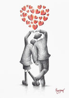 Life Is Better When You Dance - Original Sketch - SOLD by artist David Renshaw - Wyecliffe Galleries