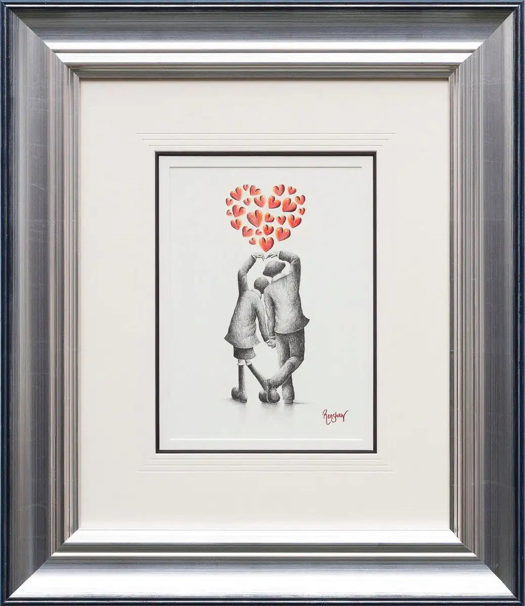 Life Is Better When You Dance - Original Sketch - SOLD by artist David Renshaw - Wyecliffe Galleries