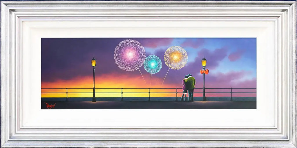 Light Up The Night With Sparks Of Joy - Original - SOLD by artist David Renshaw - Wyecliffe Galleries