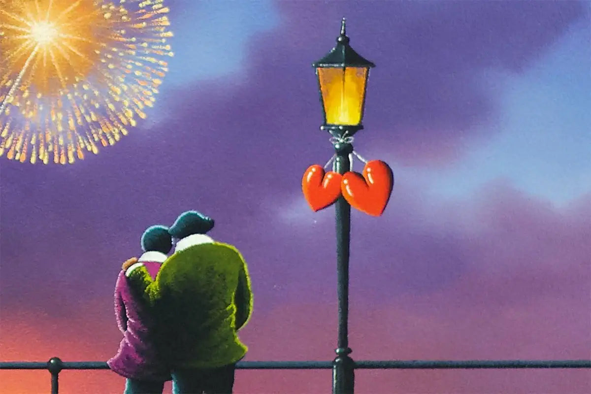 Light Up The Night With Sparks Of Joy - Original - SOLD by artist David Renshaw - Wyecliffe Galleries