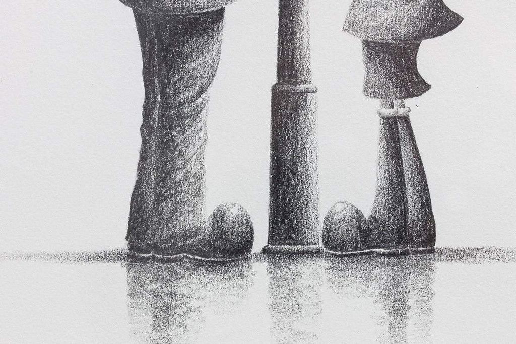 Lit Up With Our Love - Original Sketch - SOLD by artist David Renshaw - Wyecliffe Galleries