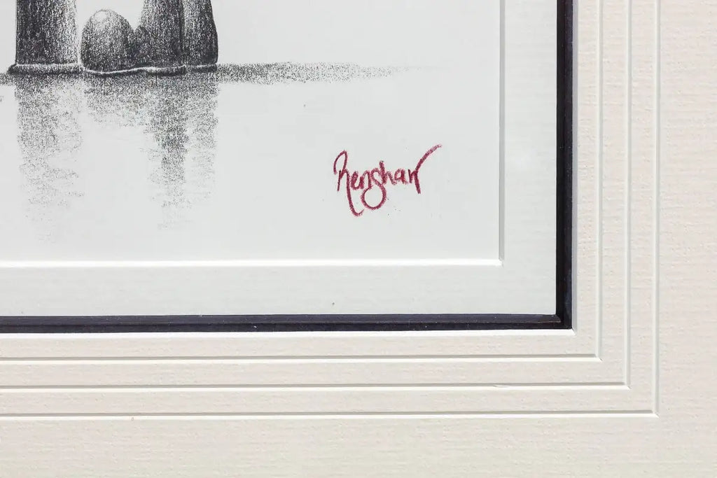 Lit Up With Our Love - Original Sketch - SOLD by artist David Renshaw - Wyecliffe Galleries