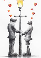 Lit Up With Our Love - Original Sketch - SOLD by artist David Renshaw - Wyecliffe Galleries