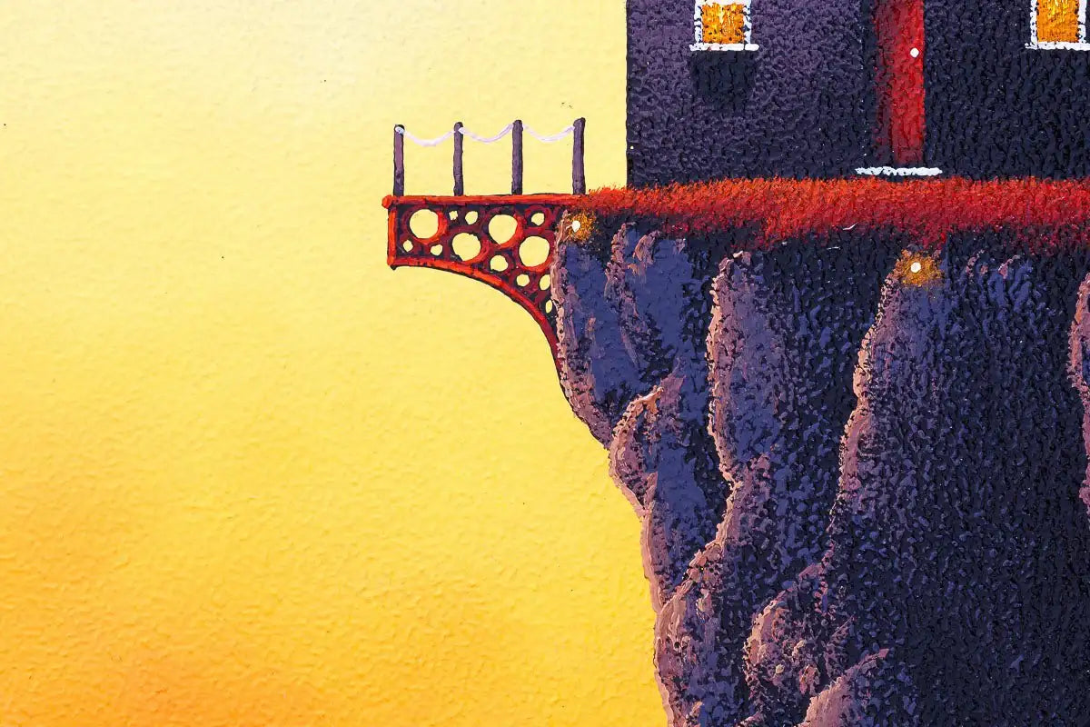Living Life On The Edge - Original - SOLD by artist David Renshaw - Wyecliffe Galleries