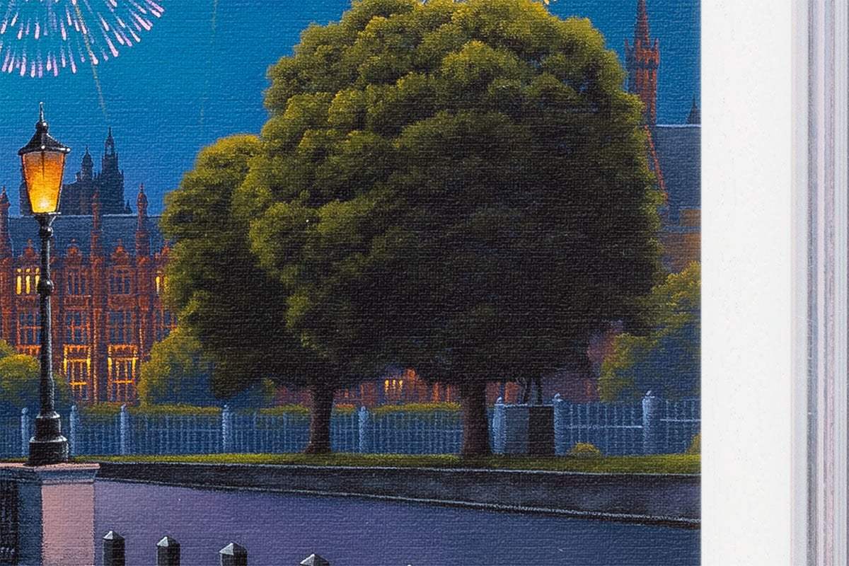 London Lights, Love Ignites - Edition by artist David Renshaw - Wyecliffe Galleries