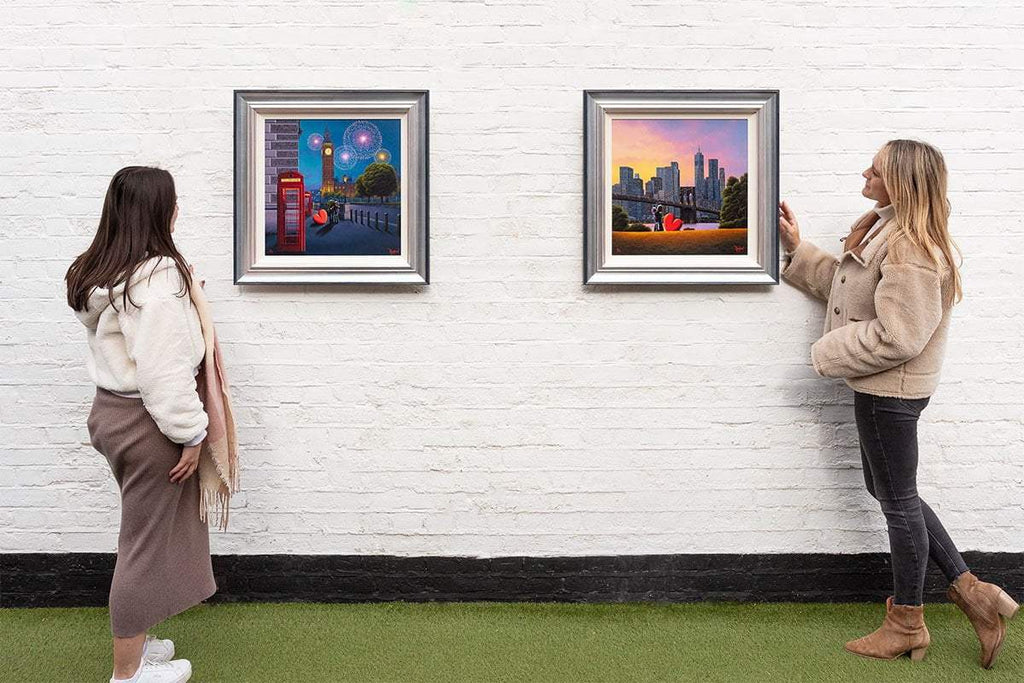 London Lights, Love Ignites & New York City Lights - Matching Edition SET by artist David Renshaw - Wyecliffe Galleries