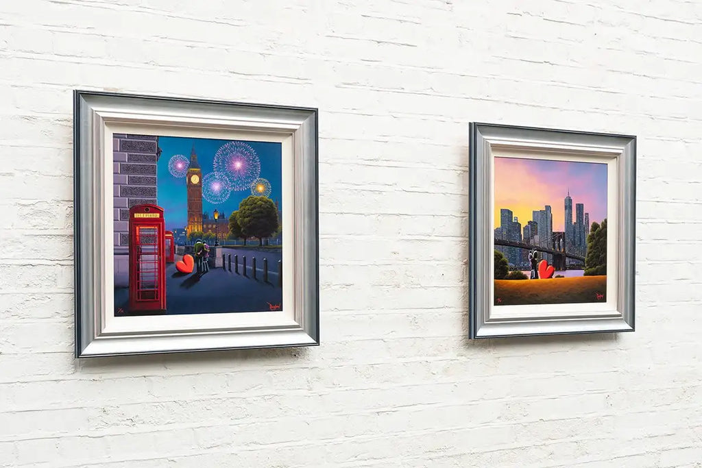 London Lights, Love Ignites & New York City Lights - Matching Edition SET by artist David Renshaw - Wyecliffe Galleries