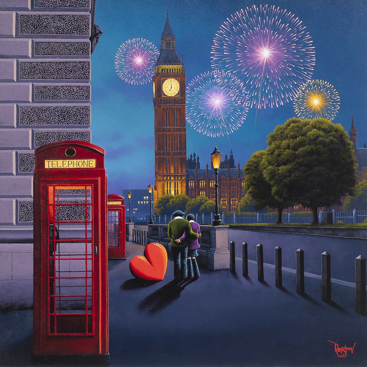 London Lights, Love Ignites - Original David Renshaw Original