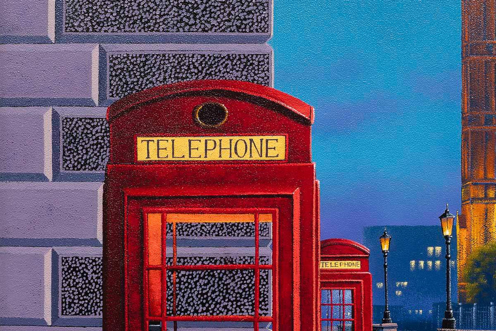 London Lights, Love Ignites - Original by artist David Renshaw - Wyecliffe Galleries