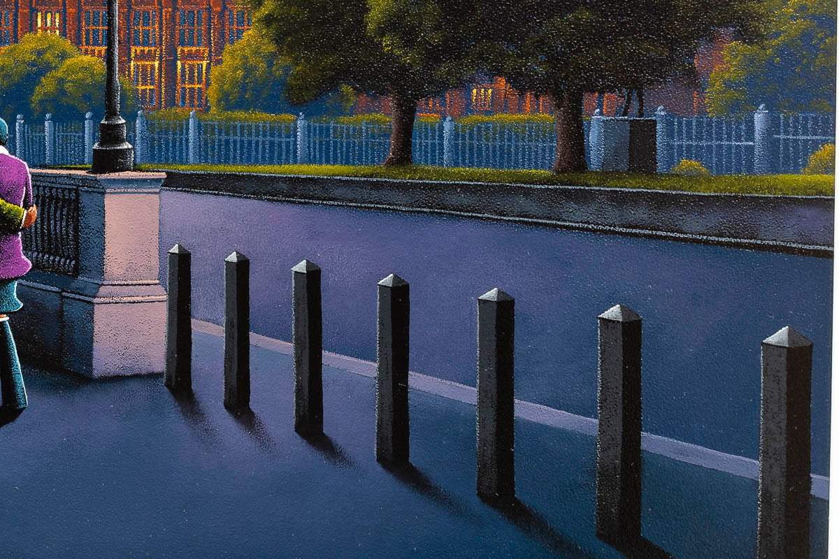 London Lights, Love Ignites - Original by artist David Renshaw - Wyecliffe Galleries