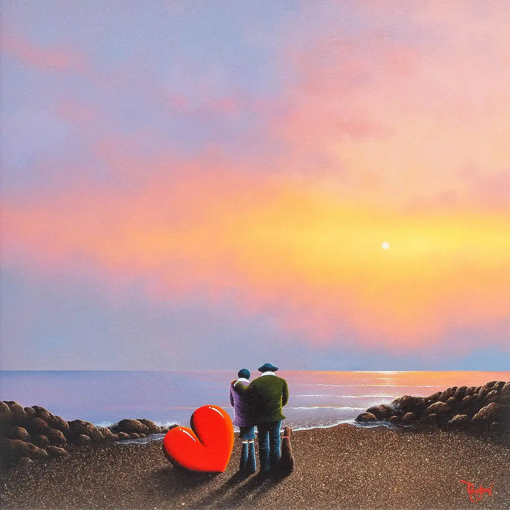 Love And Sunsets - Original - SOLD by artist David Renshaw - Wyecliffe Galleries