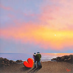 Love And Sunsets - Original - SOLD by artist David Renshaw - Wyecliffe Galleries