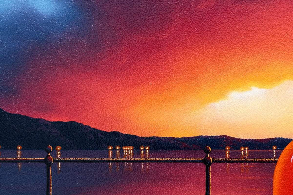 Love At Sunset Lake - Original - SOLD by artist David Renshaw - Wyecliffe Galleries