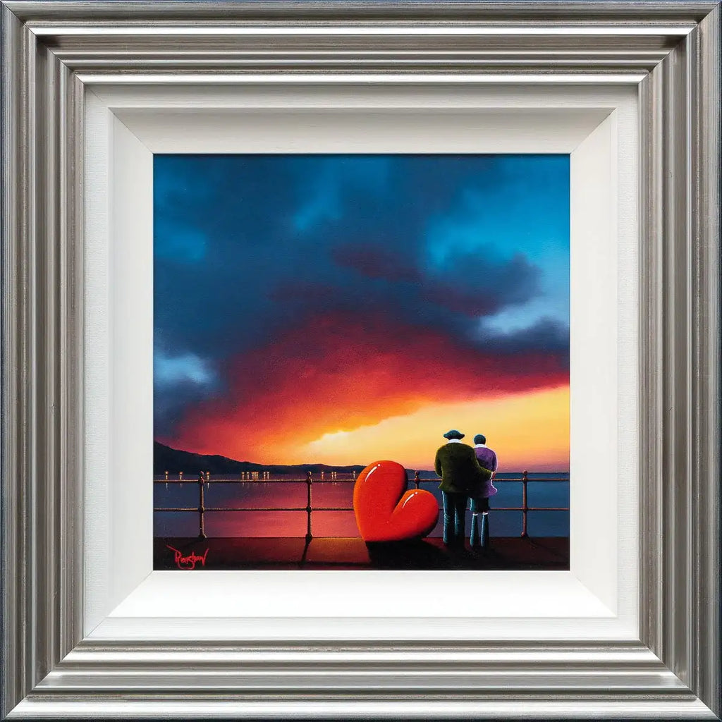 Love At Sunset Lake - Original - SOLD by artist David Renshaw - Wyecliffe Galleries