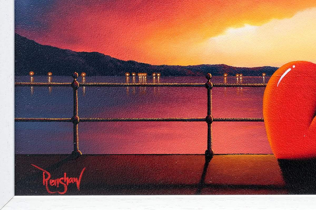 Love At Sunset Lake - Original - SOLD by artist David Renshaw - Wyecliffe Galleries