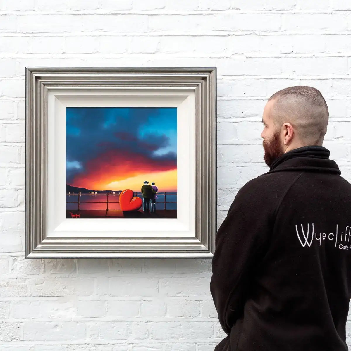 Love At Sunset Lake - Original - SOLD by artist David Renshaw - Wyecliffe Galleries