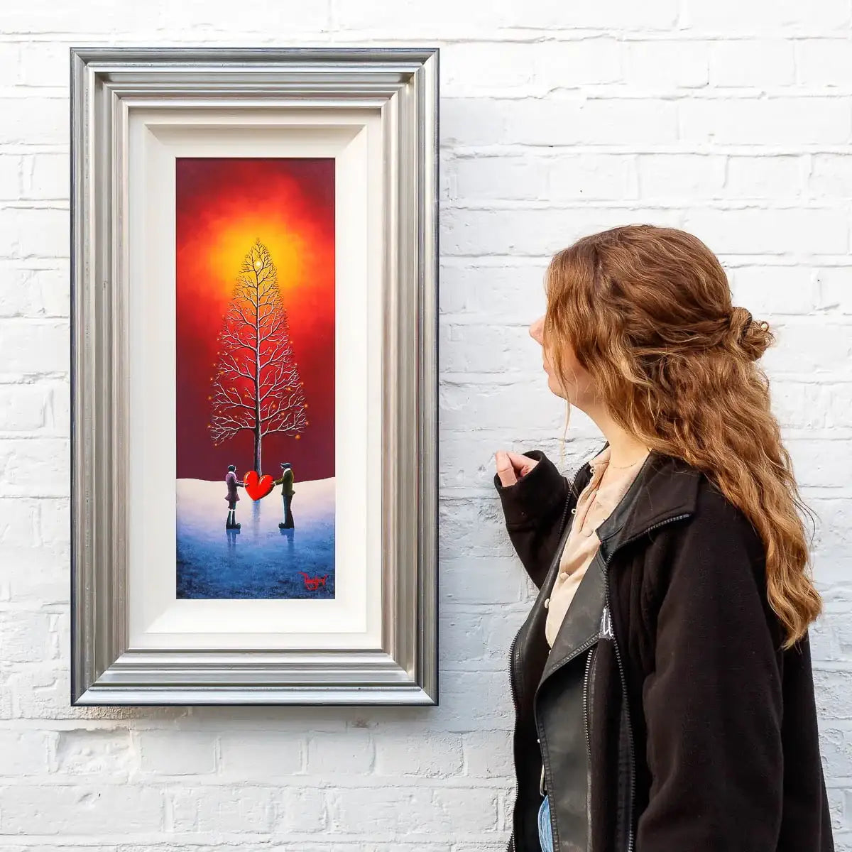 Love Blossoms In Winter's Glow - Original - SOLD by artist David Renshaw - Wyecliffe Galleries