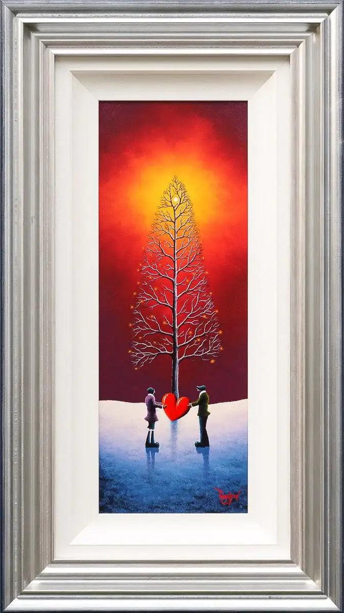 Love Blossoms In Winter's Glow - Original - SOLD by artist David Renshaw - Wyecliffe Galleries