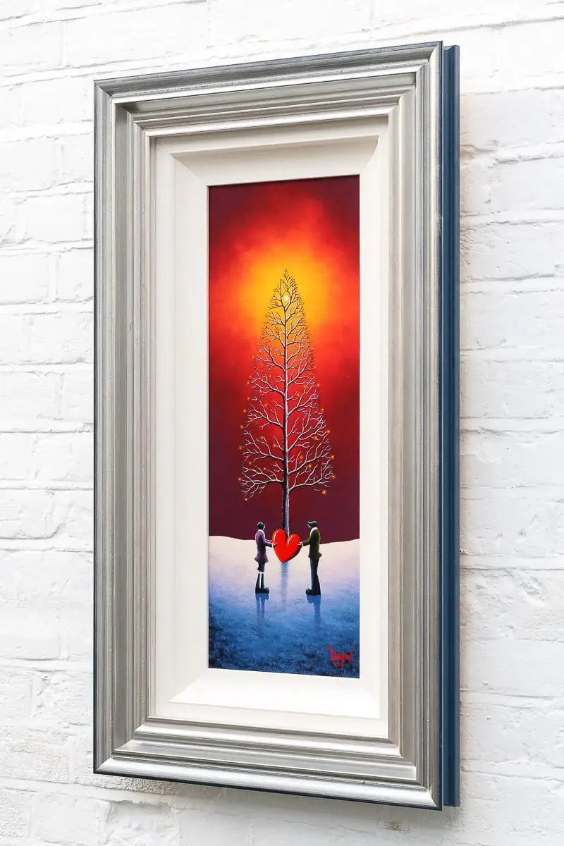 Love Blossoms In Winter's Glow - Original - SOLD by artist David Renshaw - Wyecliffe Galleries