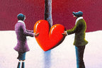 Love Blossoms In Winter's Glow - Original - SOLD by artist David Renshaw - Wyecliffe Galleries
