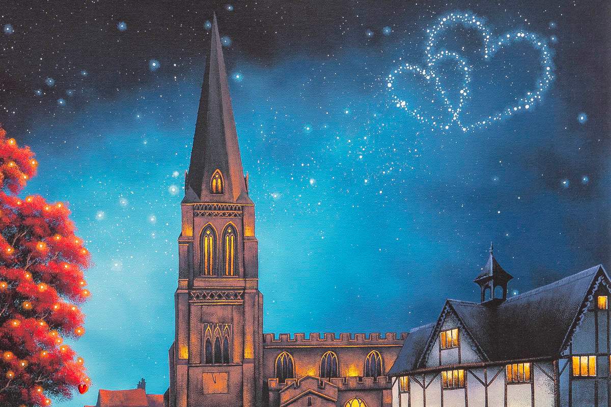 Love Comes To Town - Artist Proof - FINAL EDITION - SOLD by artist David Renshaw - Wyecliffe Galleries