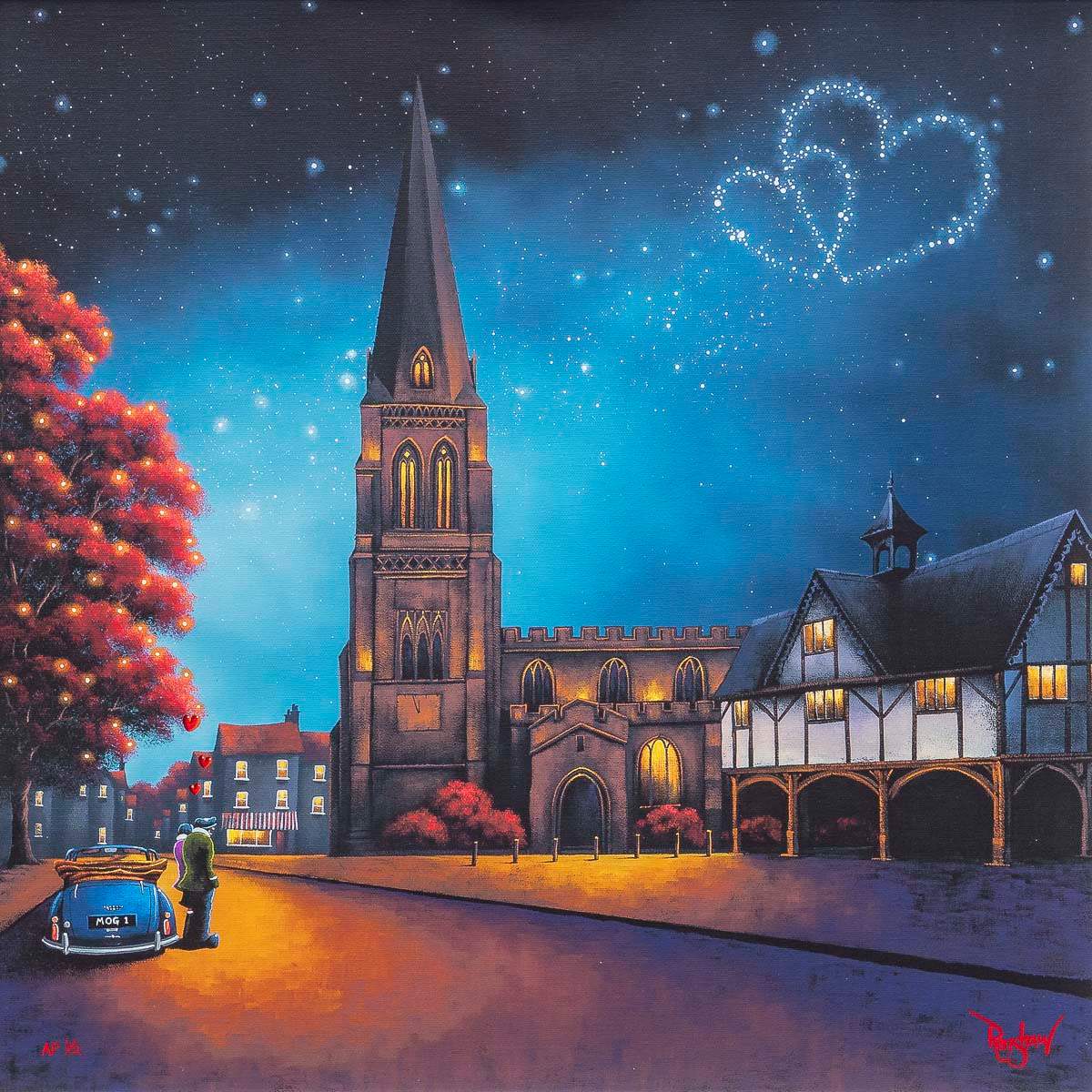 Love Comes To Town - Artist Proof - FINAL EDITION - SOLD by artist David Renshaw - Wyecliffe Galleries