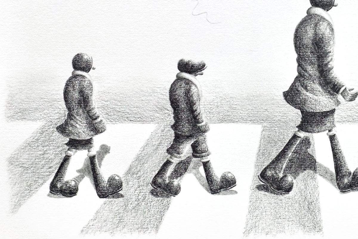 Love Is All You Need - Original Sketch - SOLD by artist David Renshaw - Wyecliffe Galleries