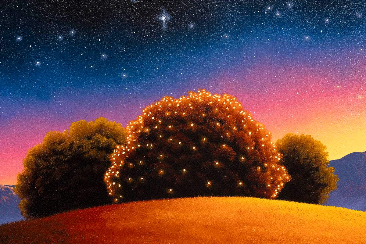 Love Is Our Canvas, The Universe Is Our Paintbrush - Original - SOLD by artist David Renshaw - Wyecliffe Galleries
