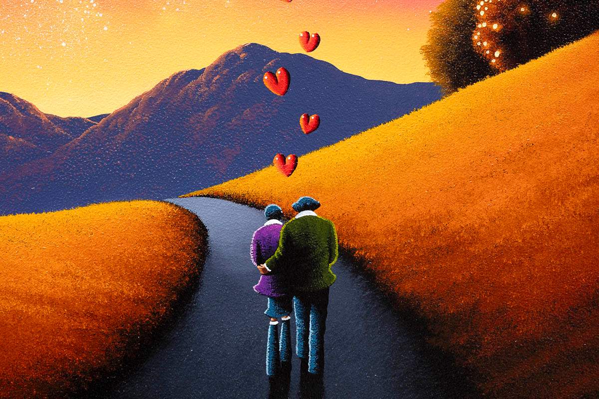 Love Is Our Canvas, The Universe Is Our Paintbrush - Original - SOLD by artist David Renshaw - Wyecliffe Galleries