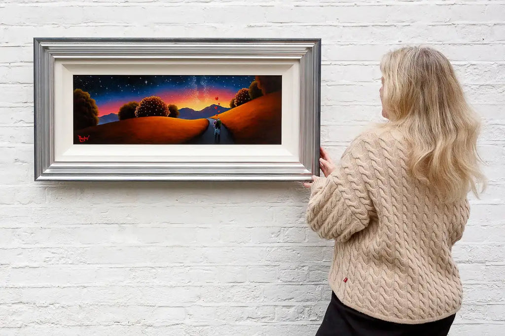 Love Is Our Canvas, The Universe Is Our Paintbrush - Original - SOLD by artist David Renshaw - Wyecliffe Galleries