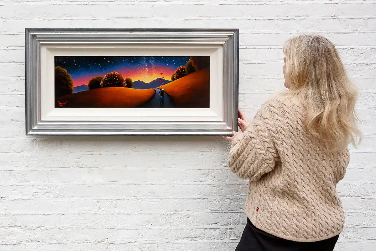 Love Is Our Canvas, The Universe Is Our Paintbrush - Original - SOLD by artist David Renshaw - Wyecliffe Galleries