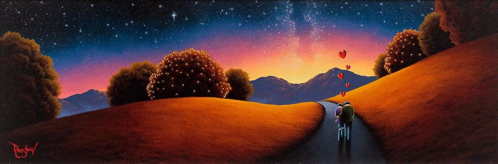 Love Is Our Canvas, The Universe Is Our Paintbrush - Original - SOLD by artist David Renshaw - Wyecliffe Galleries