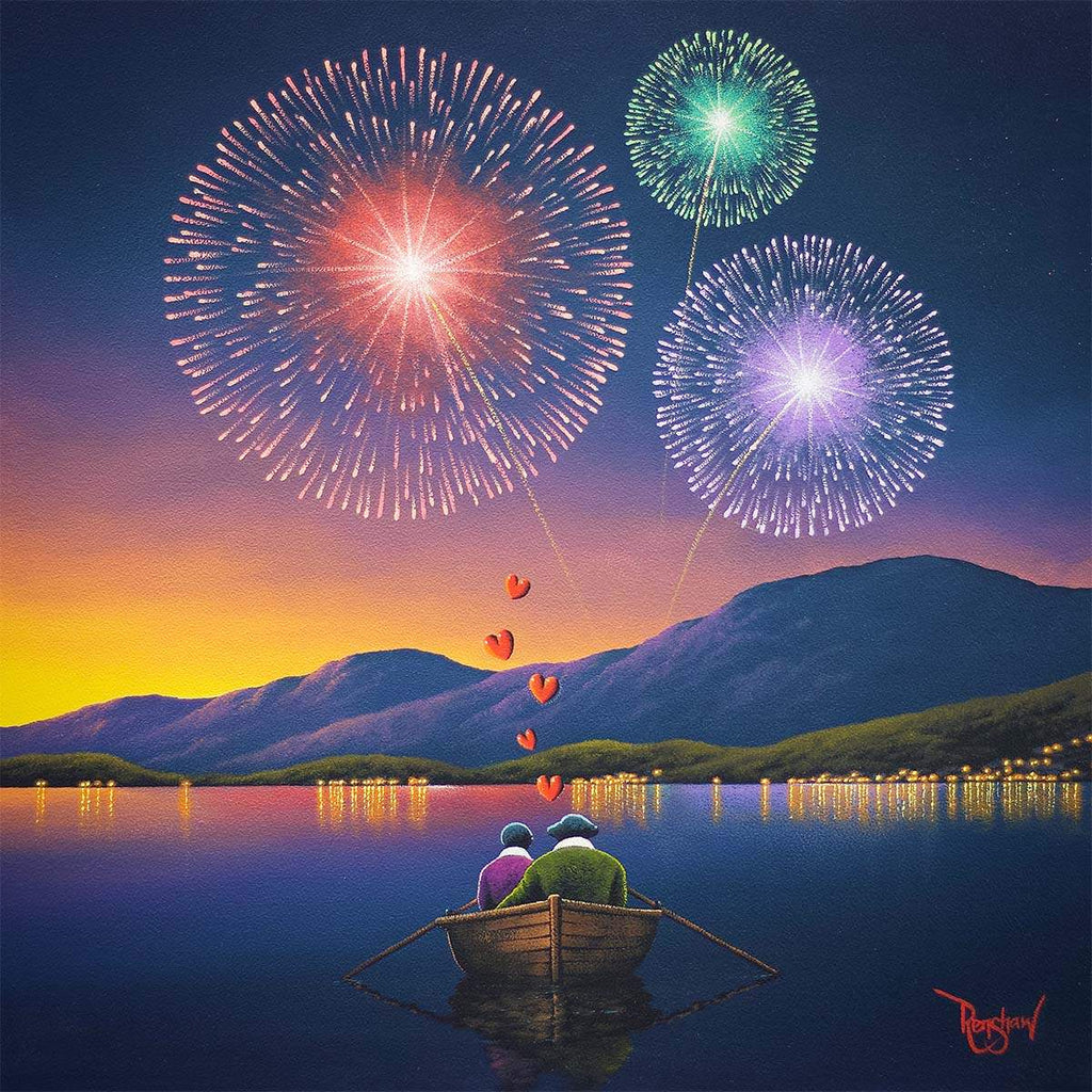 Love Is The Fireworks Of Your Soul - Original - SOLD by artist David Renshaw - Wyecliffe Galleries