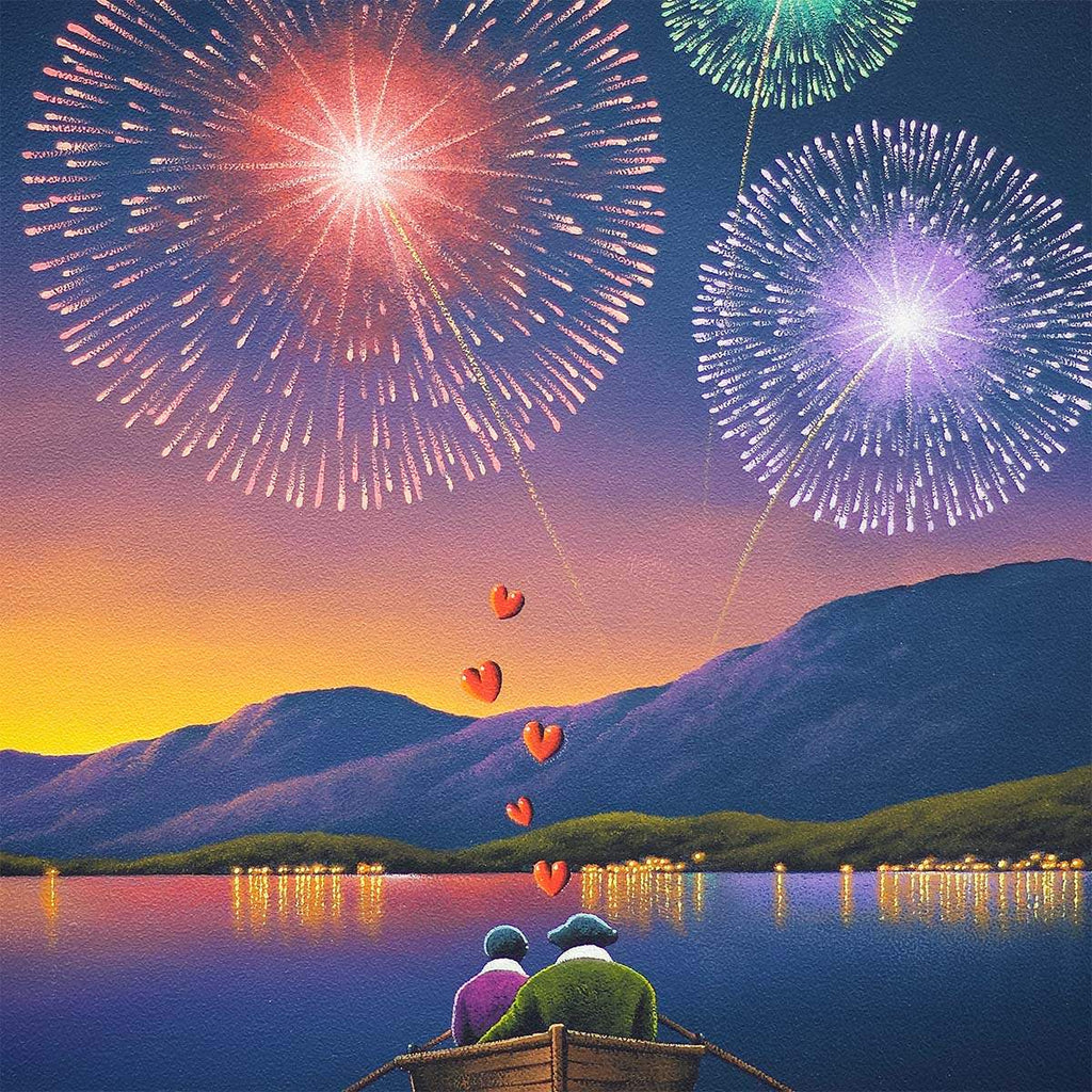 Love Is The Fireworks Of Your Soul - Original - SOLD by artist David Renshaw - Wyecliffe Galleries