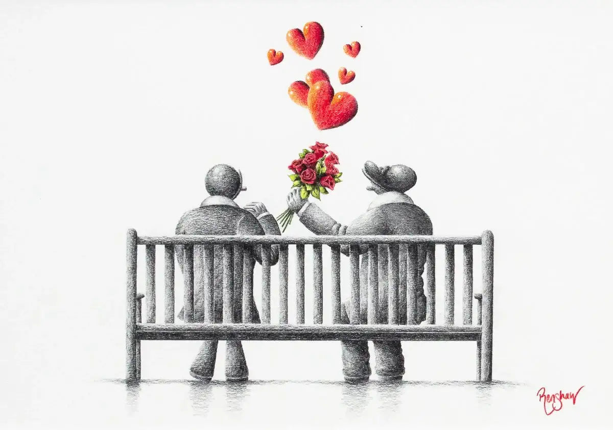 Love Is The Poetry Of All Senses - Original Sketch - SOLD by artist David Renshaw - Wyecliffe Galleries
