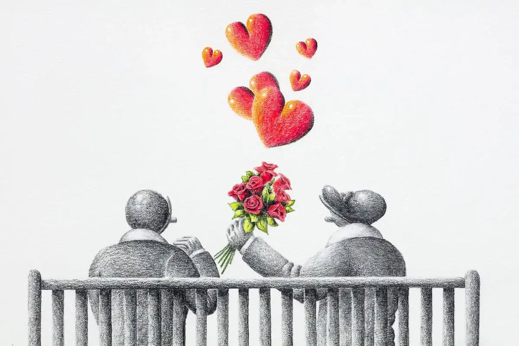 Love Is The Poetry Of All Senses - Original Sketch - SOLD by artist David Renshaw - Wyecliffe Galleries