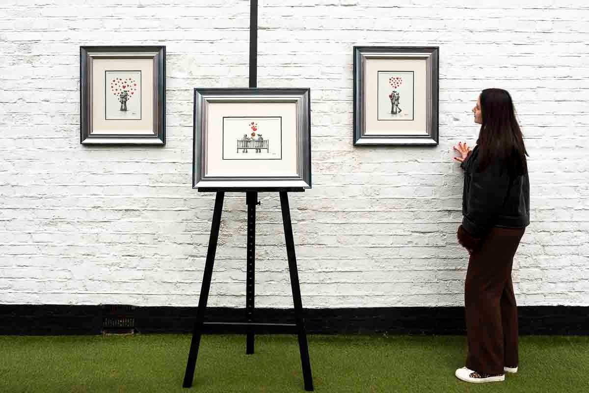 Love Is The Poetry Of All Senses - Original Sketch - SOLD by artist David Renshaw - Wyecliffe Galleries