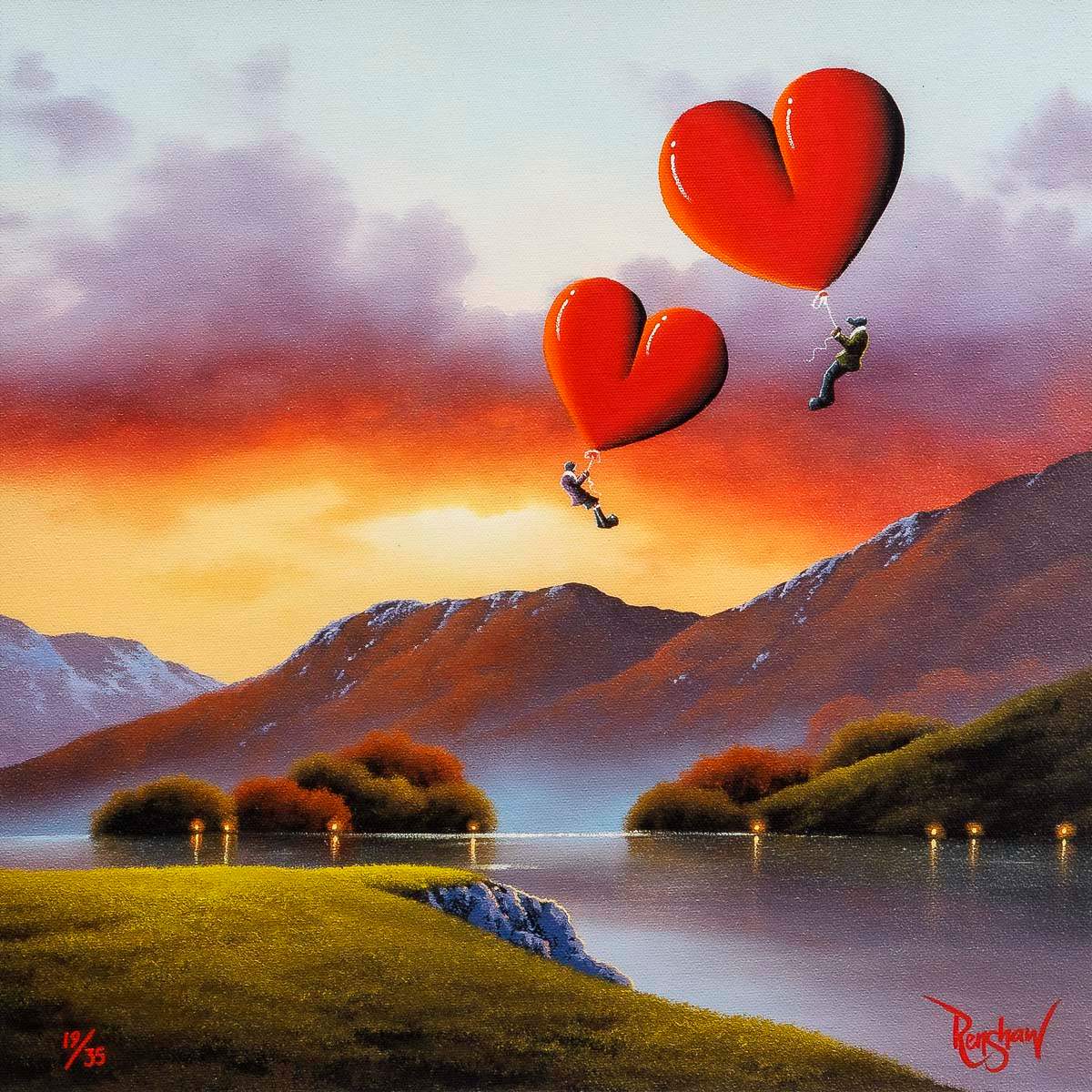 Love Lifts Us Up - Boutique Edition by artist David Renshaw - Wyecliffe Galleries