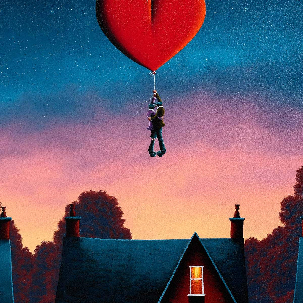 Love Lifts Us Up Where We Belong - Original - SOLD by artist David Renshaw - Wyecliffe Galleries