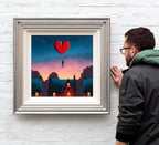 Love Lifts Us Up Where We Belong - Original - SOLD by artist David Renshaw - Wyecliffe Galleries