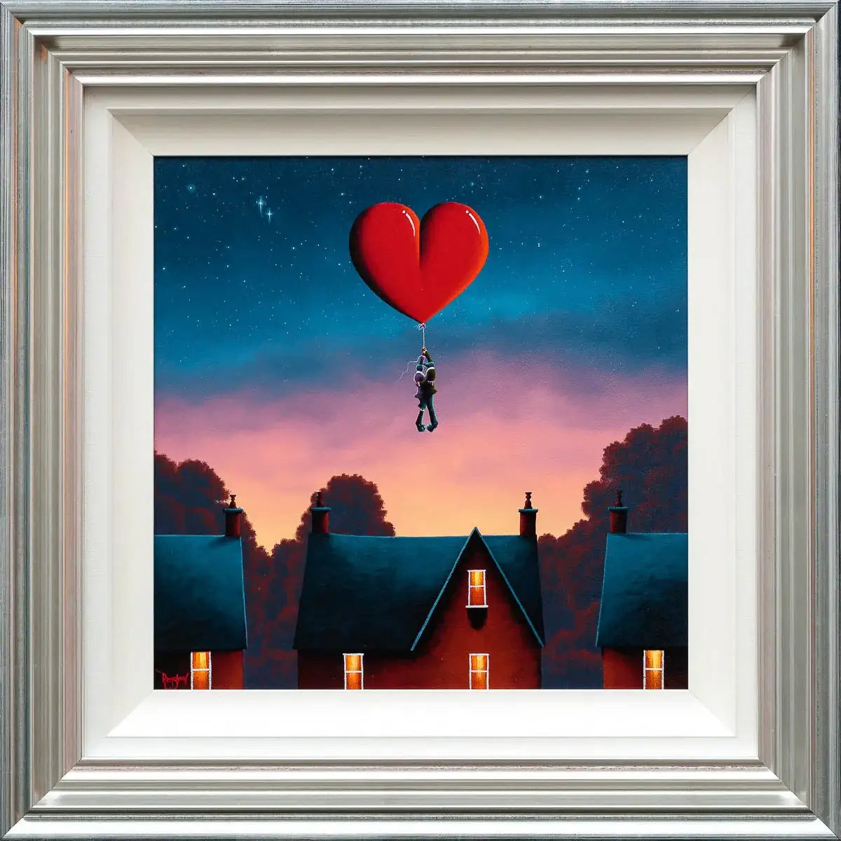 Love Lifts Us Up Where We Belong - Original - SOLD by artist David Renshaw - Wyecliffe Galleries