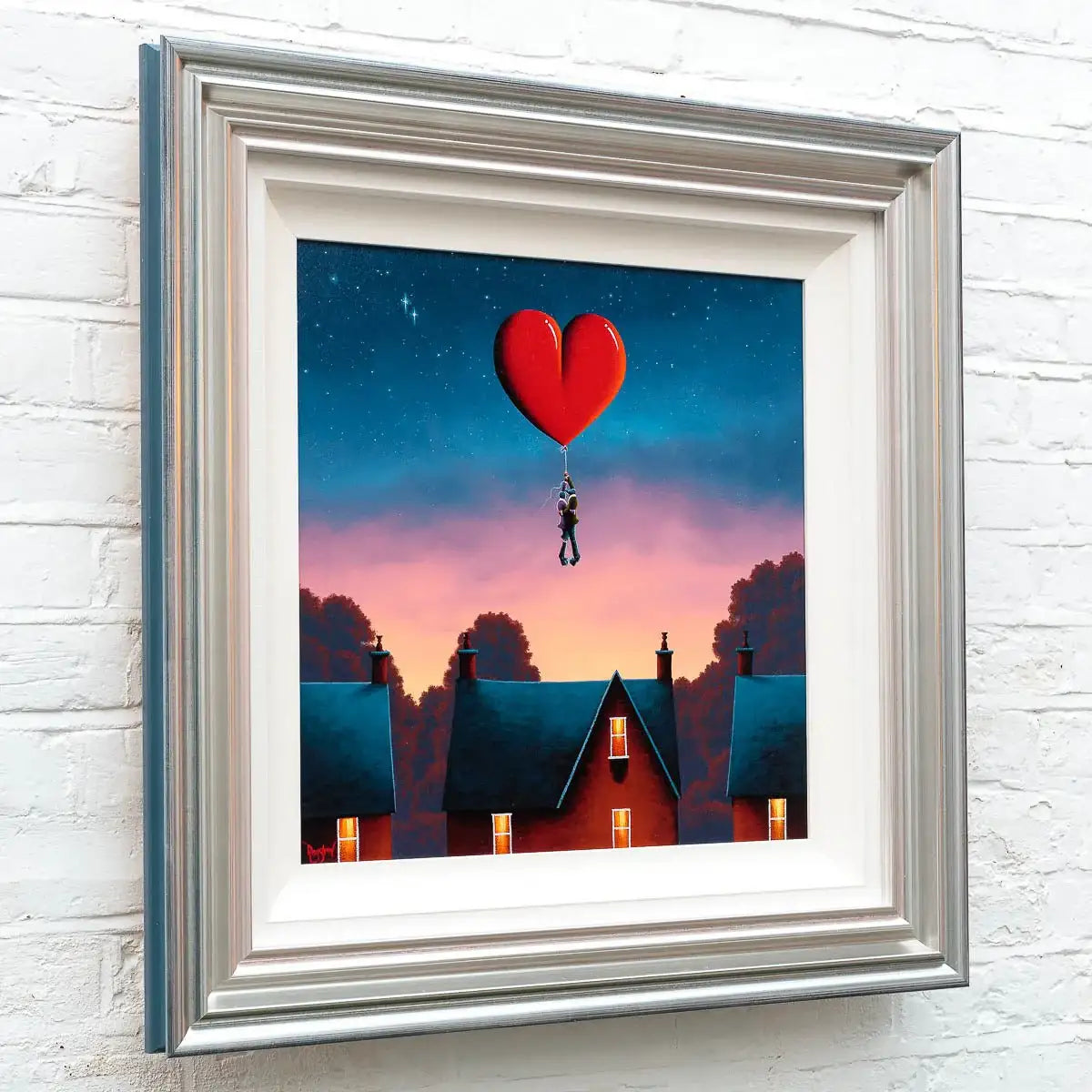 Love Lifts Us Up Where We Belong - Original - SOLD by artist David Renshaw - Wyecliffe Galleries