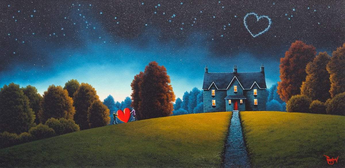 Love Lights The Way Home - Original - SOLD by artist David Renshaw - Wyecliffe Galleries