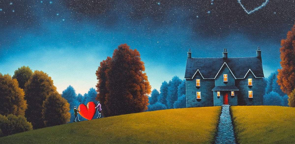 Love Lights The Way Home - Original - SOLD by artist David Renshaw - Wyecliffe Galleries