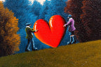 Love Lights The Way Home - Original - SOLD by artist David Renshaw - Wyecliffe Galleries
