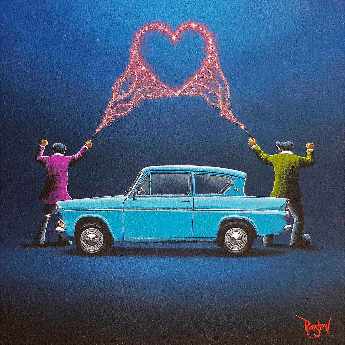 Love Makes Life Magical - Original - SOLD by artist David Renshaw - Wyecliffe Galleries