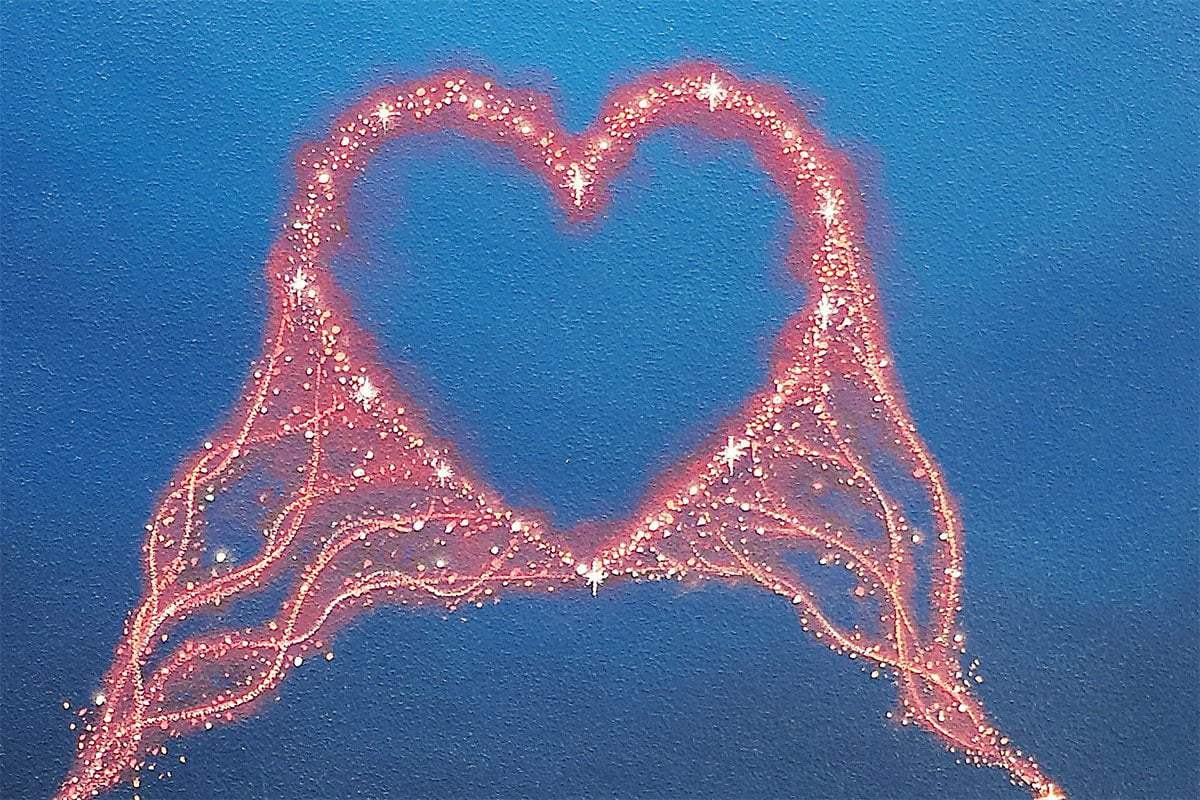 Love Makes Life Magical - Original - SOLD by artist David Renshaw - Wyecliffe Galleries